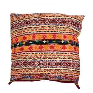 Decorative Cusco Cushion, traditionally hand made in the Peruvian Andes in partnership with a fair trade women's cooperative. Add a statement to any room with cushions from Beshlie McKelvie.