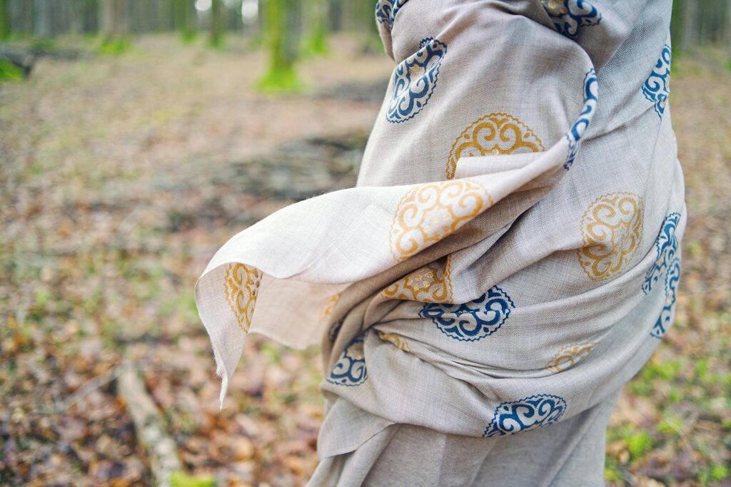 Mandala scarf - handmade with love. Support ethical fashion